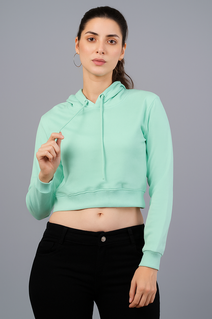 Women Crop Hoodie