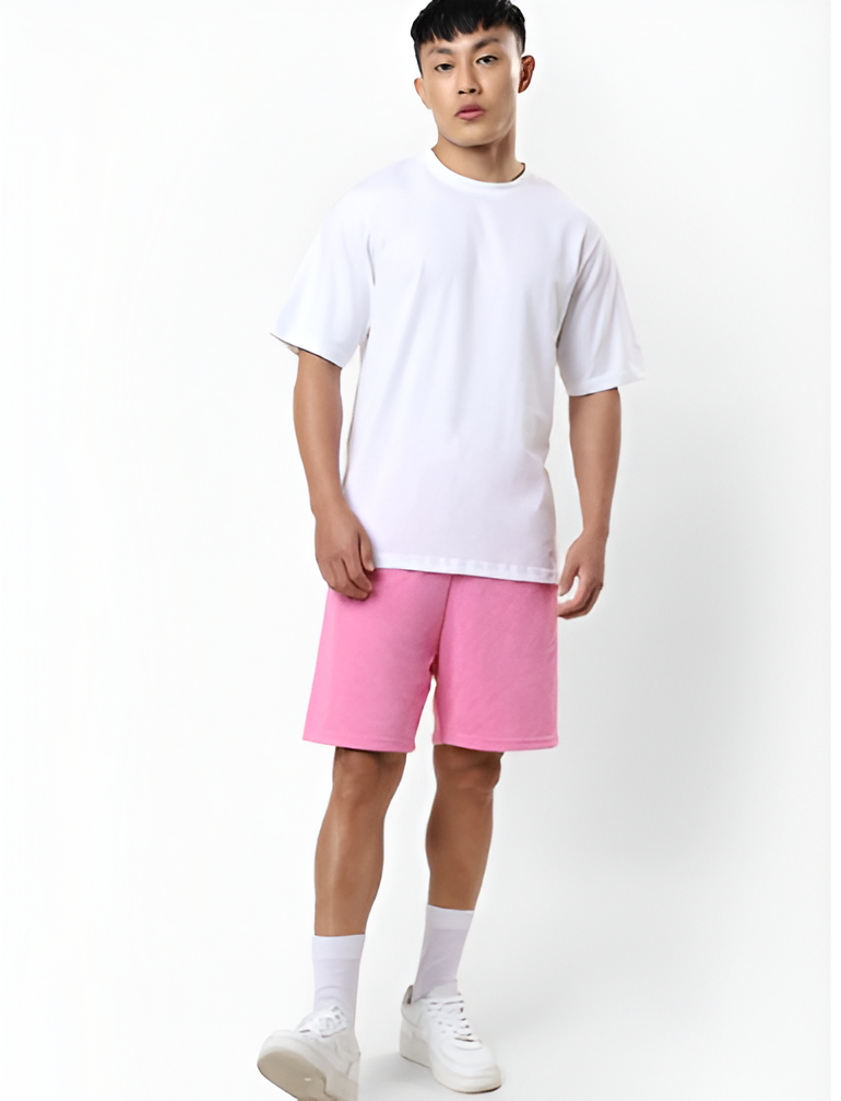 Men Oversized T-Shirt (WHITE & BLACK)