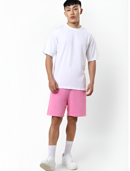 Men Oversized T-Shirt (WHITE & BLACK)